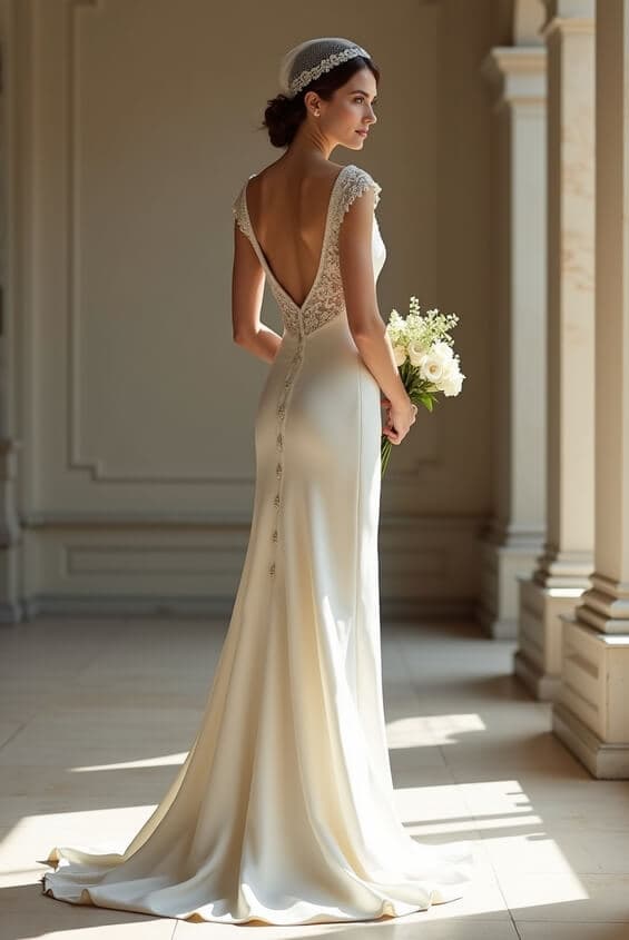 Vintage wedding dress style