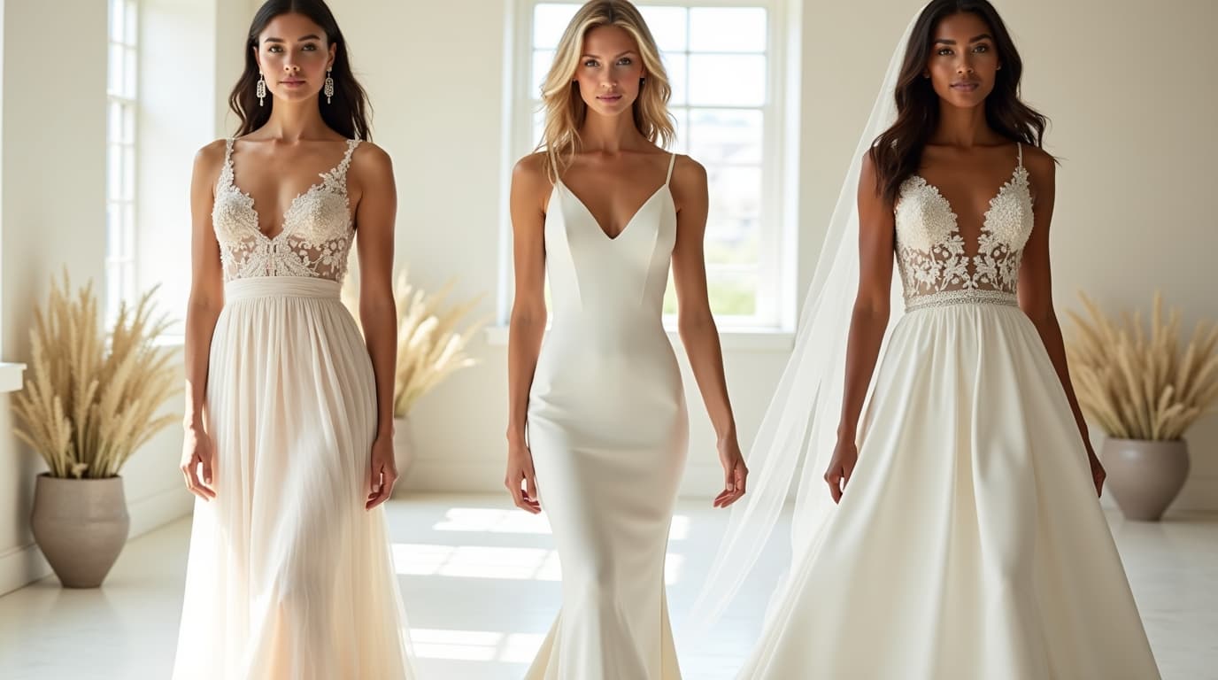 Wedding dress style vision illustration