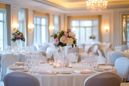 Ballroom/Hotel venue wedding dress