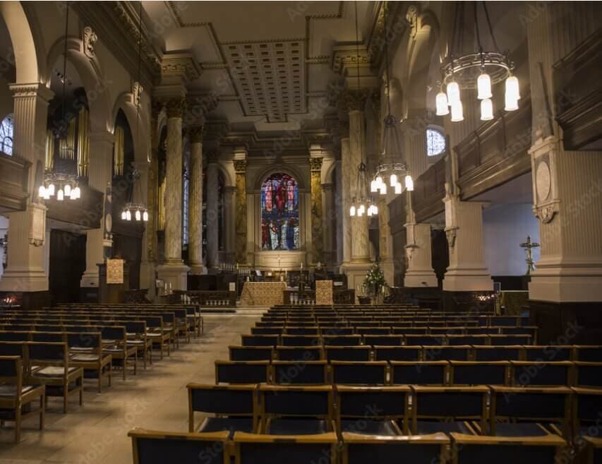 Cathedral/Church venue wedding dress